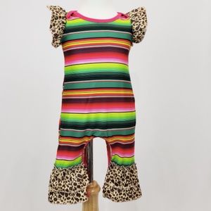 baby girl headband and matching romper